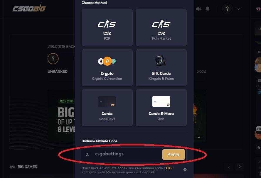 CSGOBig Promo Code 