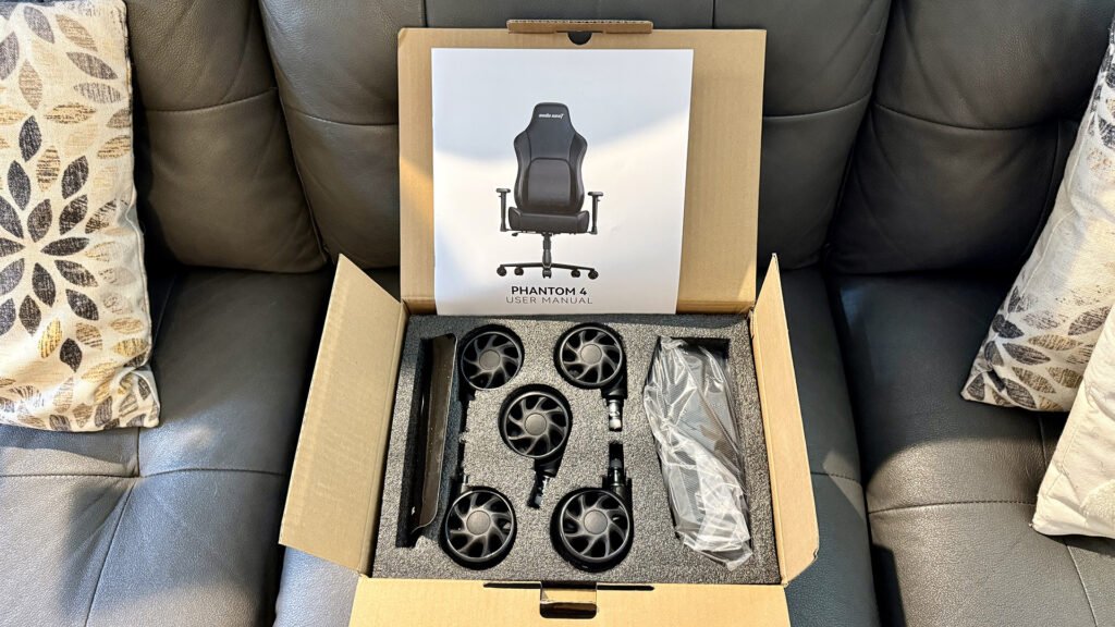 AndaSeat Phantom 4 Pro wheels and manual